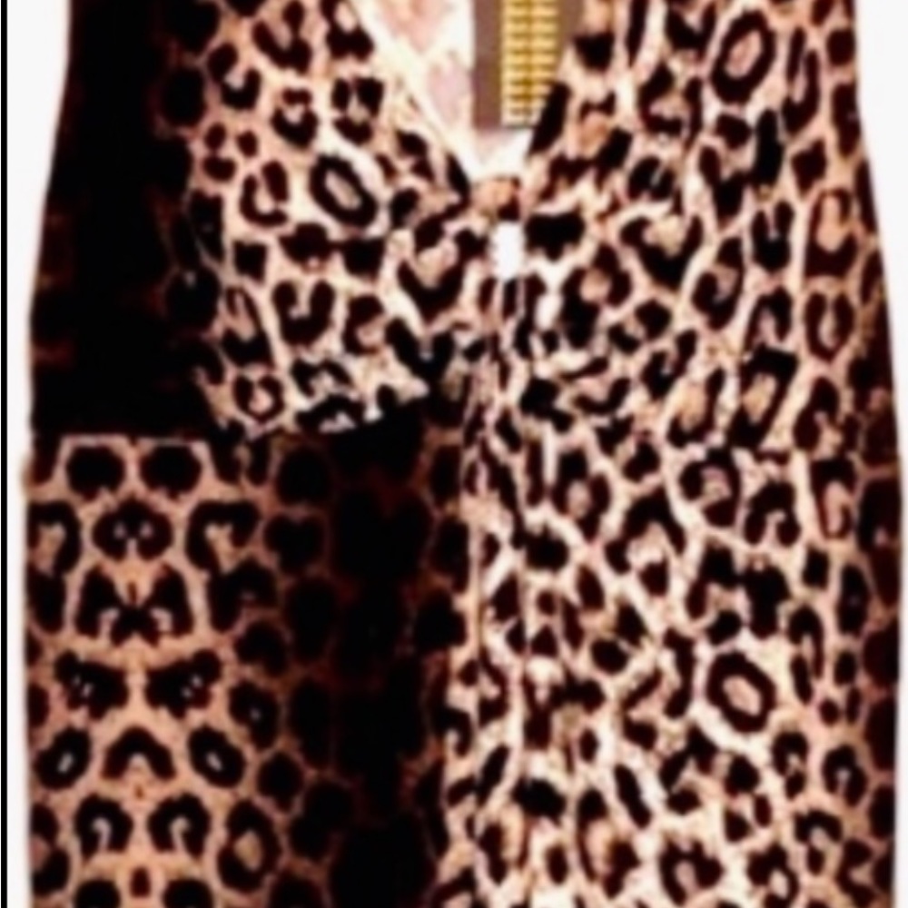 🎊HOST PICK💞LONG DRESS SLINKY MAXI LEOPARD STRETCHY FLOWY BEACH SWIM COVER M NEW - Picture 6 of 7